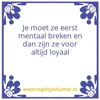 Tegeltje: Tegeltje
