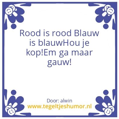 Tegeltje: sjap