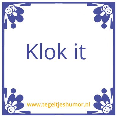 Tegeltje: Hoi