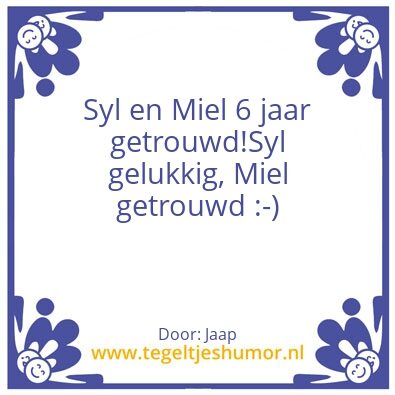 Tegeltje: Blaat