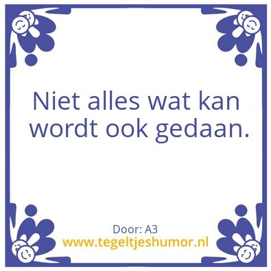 Tegeltje: yo