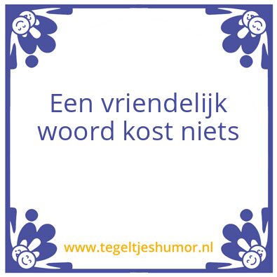 Tegeltje: HKH