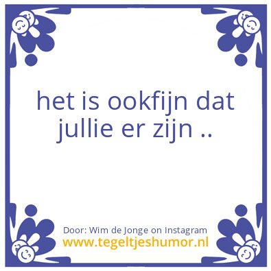 Tegeltje: ok