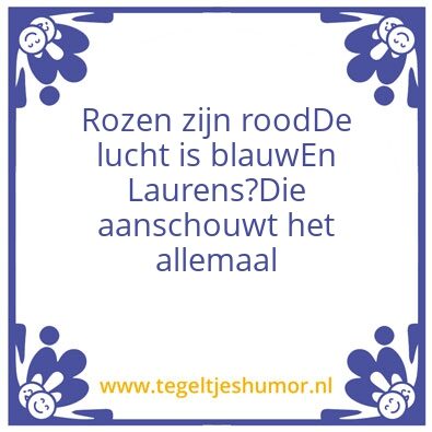 Tegeltje: Ja