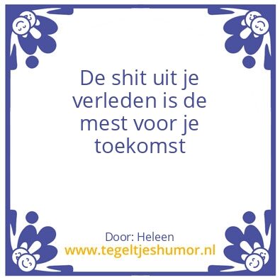 Tegeltje: shit