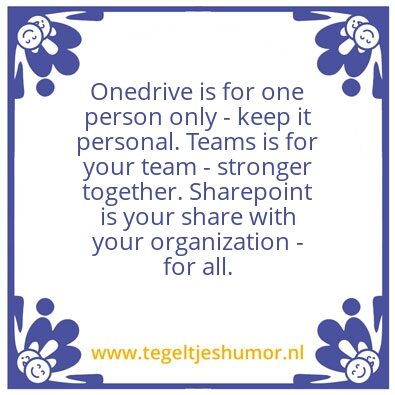Tegeltje: Microsoft Teams