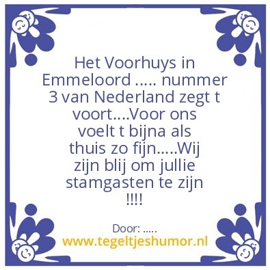 Tegeltje: …..