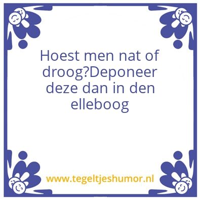 Tegeltje: x