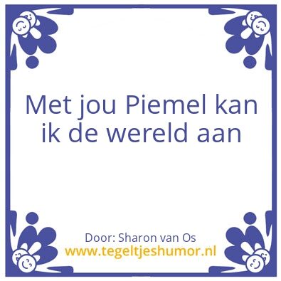 Tegeltje: Piemol