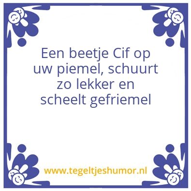 Tegeltje: Pcif