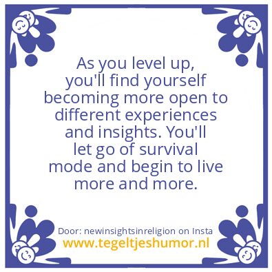 Tegeltje: level up