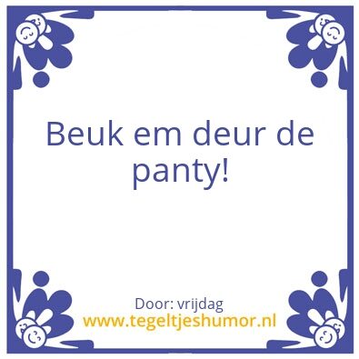 Tegeltje: moi