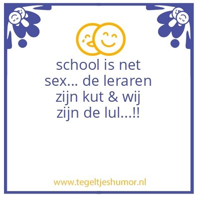 Tegeltje: #mop