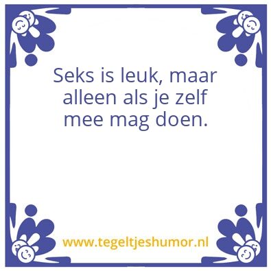 Tegeltje: Tegel