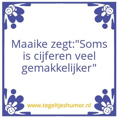 Tegeltje: Maaike
