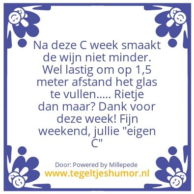 Tegeltje: Weekend