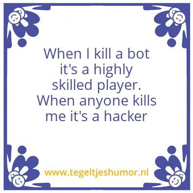 Tegeltje: Hacker