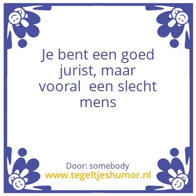 Tegeltje: tja