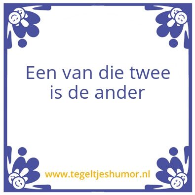 Tegeltje: Anders