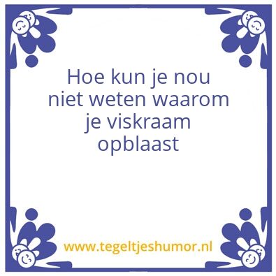 Tegeltje: vis