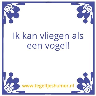 Tegeltje: A
