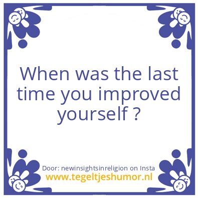Tegeltje: When ?