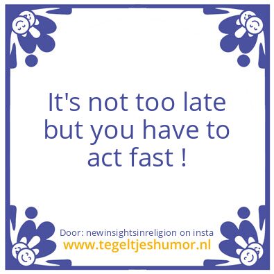 Tegeltje: Aware..