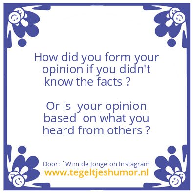 Tegeltje: FACTS