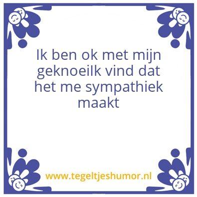 Tegeltje: Oke
