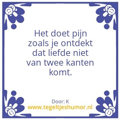 Tegeltje: K