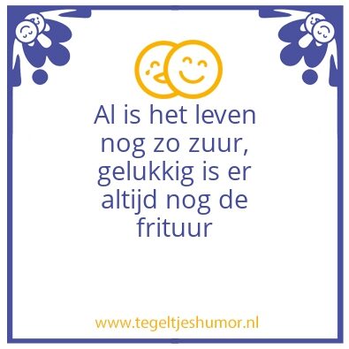 Tegeltje: Frituur