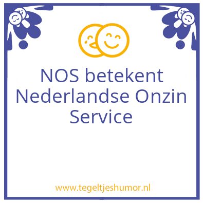 Tegeltje: Onzin