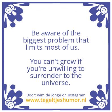 Tegeltje: Be Aware