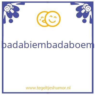Tegeltje: t
