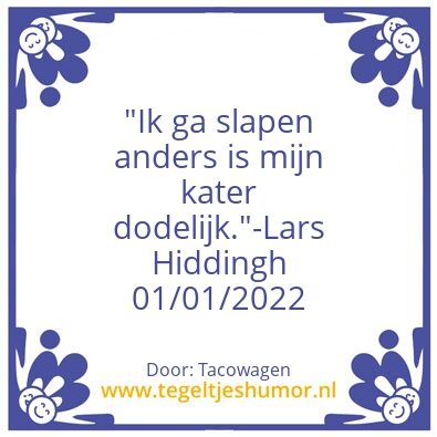 Tegeltje: lars