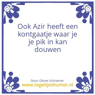 Tegeltje: Azir
