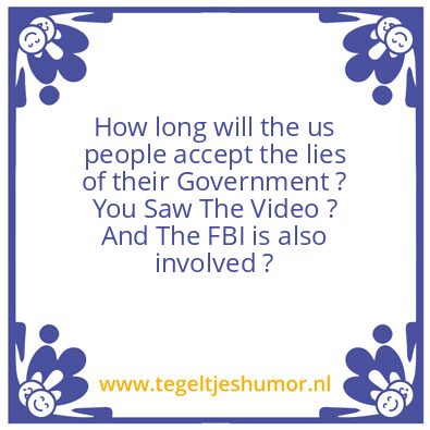 Tegeltje: It is wrong…