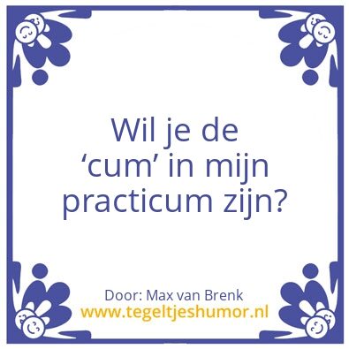 Tegeltje: Practicum