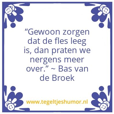 Tegeltje: Bas