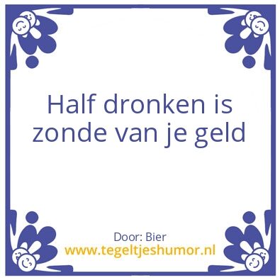 Tegeltje: Bier