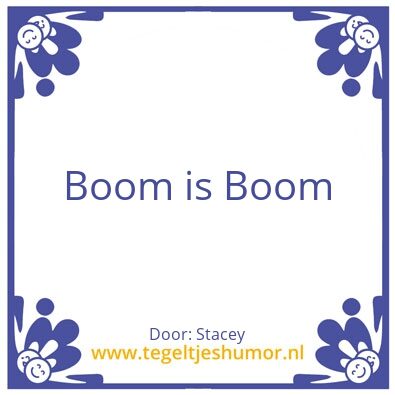 Tegeltje: Stacey
