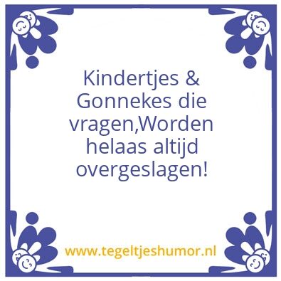 Tegeltje: Jammer!