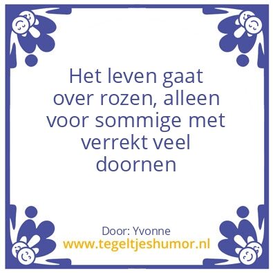Tegeltje: Rozen