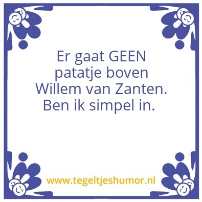 Tegeltje: Willem
