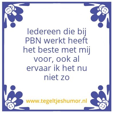 Tegeltje: Eigenherinnering