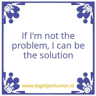 Tegeltje: Solution