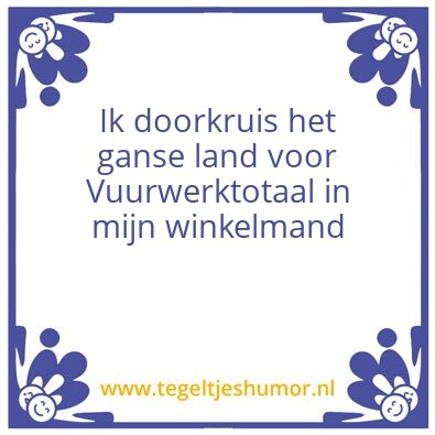 Tegeltje: VWT