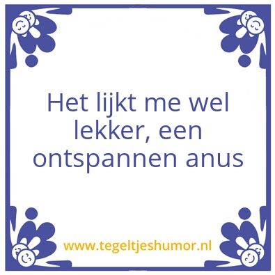Tegeltje: He