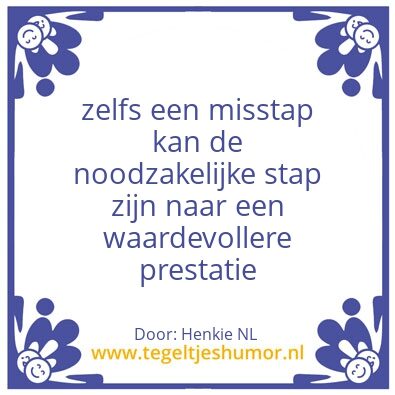 Tegeltje: New chapter