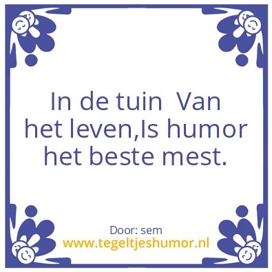 Tegeltje: het leven